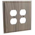 Designs Of Distinction Double Receptacle - Walnut 01451002WL1